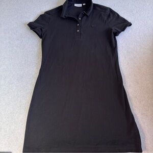 Black Lacoste Polo Shirt Dress